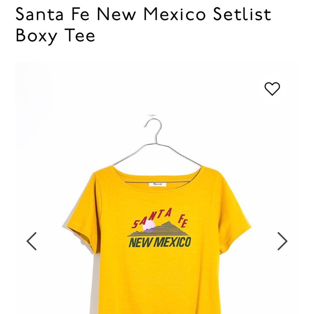 MADEWELL Santa Fe New Mexico Setlist Boxy Tee